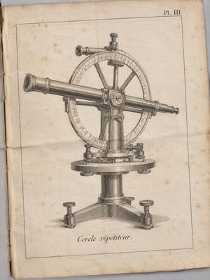 Gravure d'un cercle répétiteur